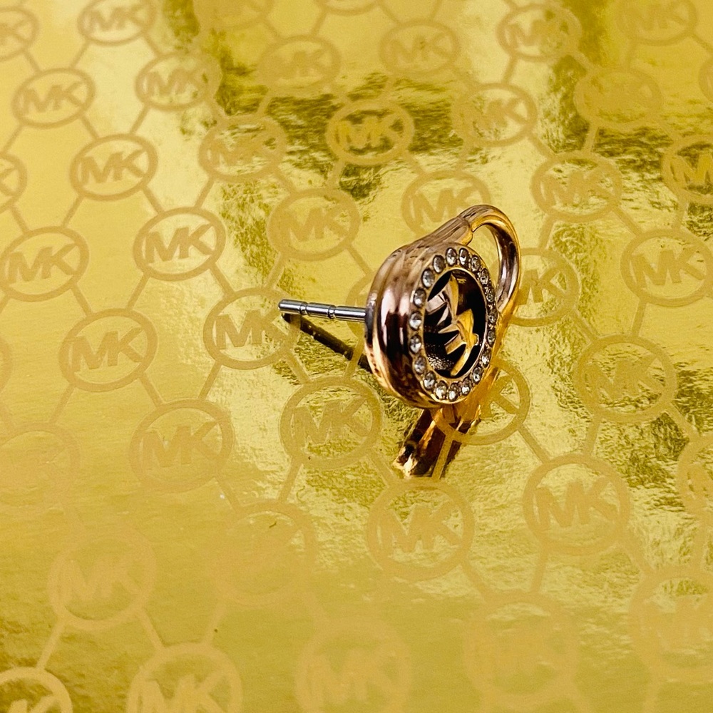 Michael Kors Padlock Stud Earrings - Picture 6 of 8